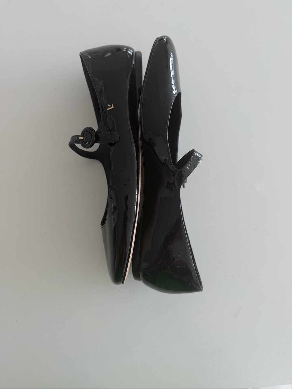 Larroudé Blair Ballet Flats Mary Jane – Black Patent – Size 10 - Picture 7 of 10